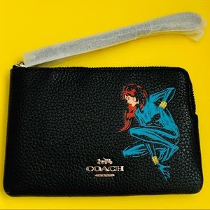 COACH MARVEL WRISTLET WITH BLACK WIDOW